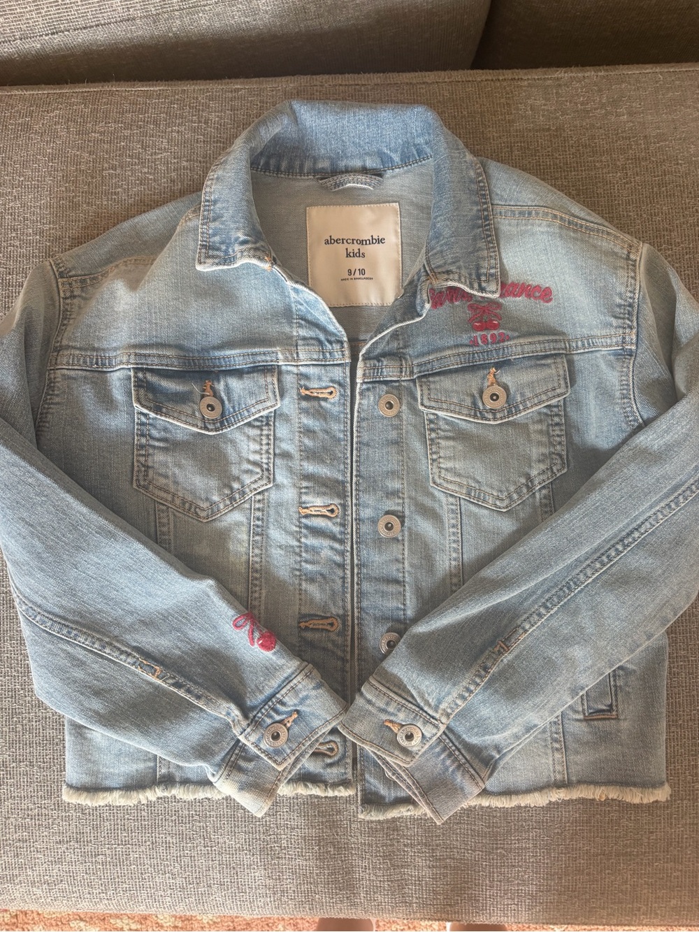 abercrombie kids Light Blue Denim Jacket